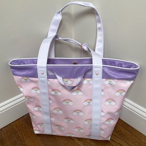 Stoney Clover Lane by target Rainbow beach tote NWT